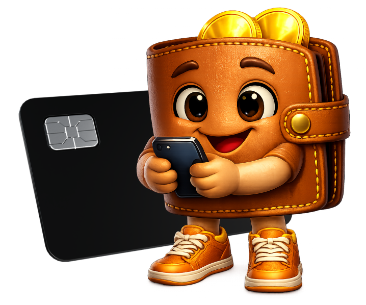 Гаманець з телефоном та банківською карткою